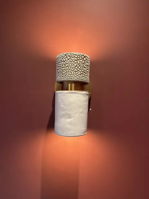 Ceramic wall sconce
