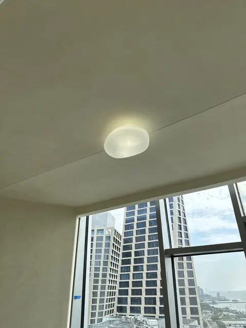 Flush mount with a skyline view