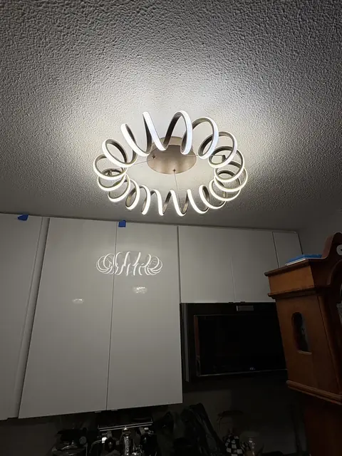 Swirl LED ceiling fixture