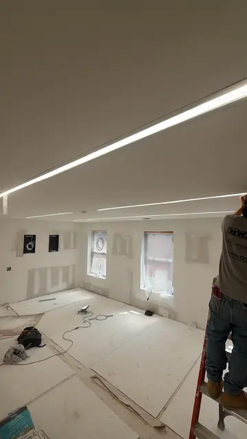 Linear LED install in a new space